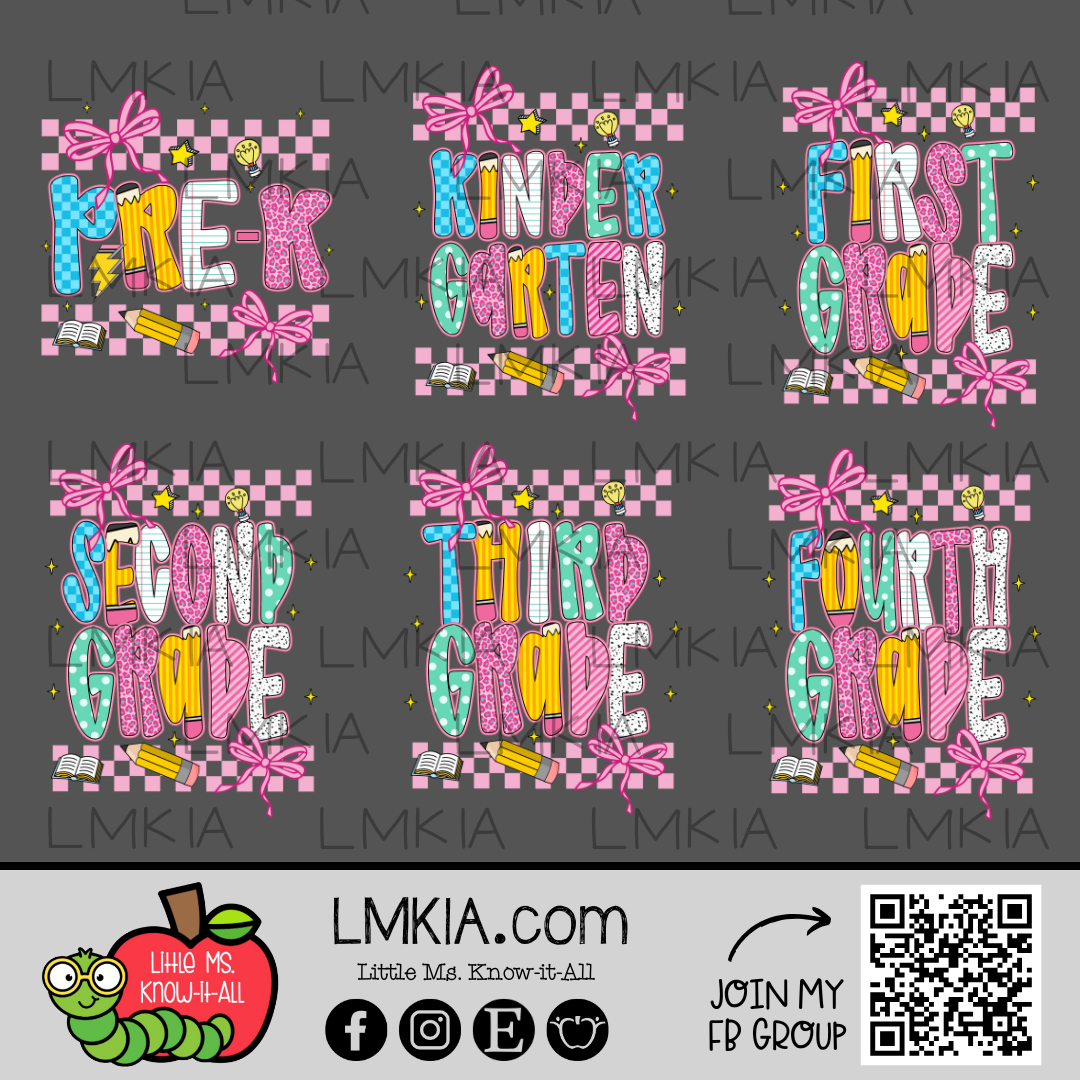 Checkered Supply Doodle Grade Level T-Shirt