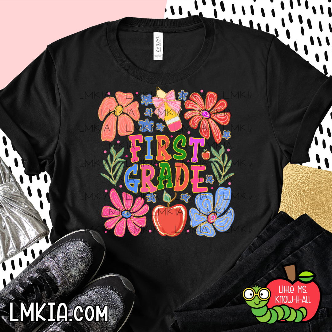 Pastel Floral Grade Level T-Shirt