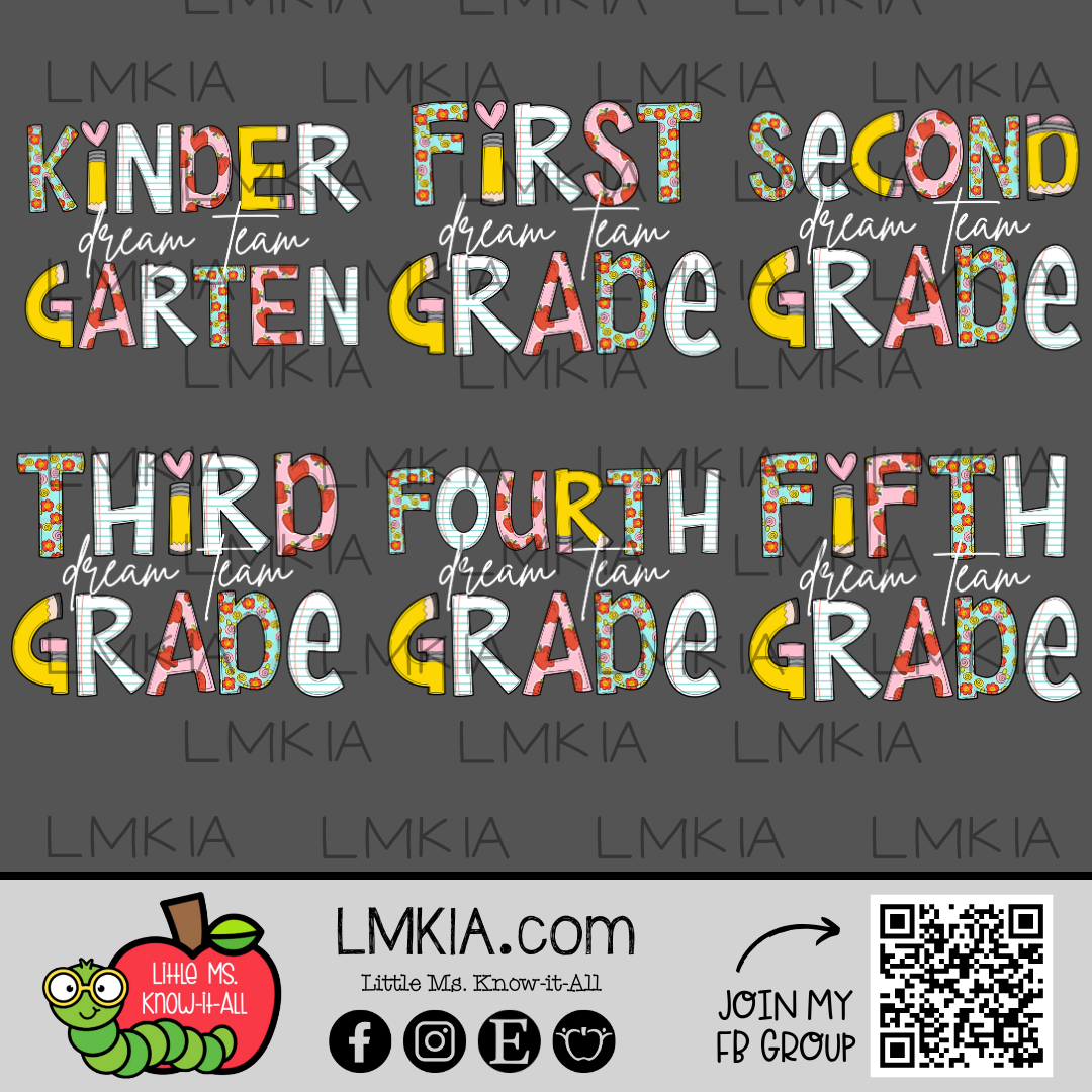 Dream Team Doodle Grade Level T-Shirt