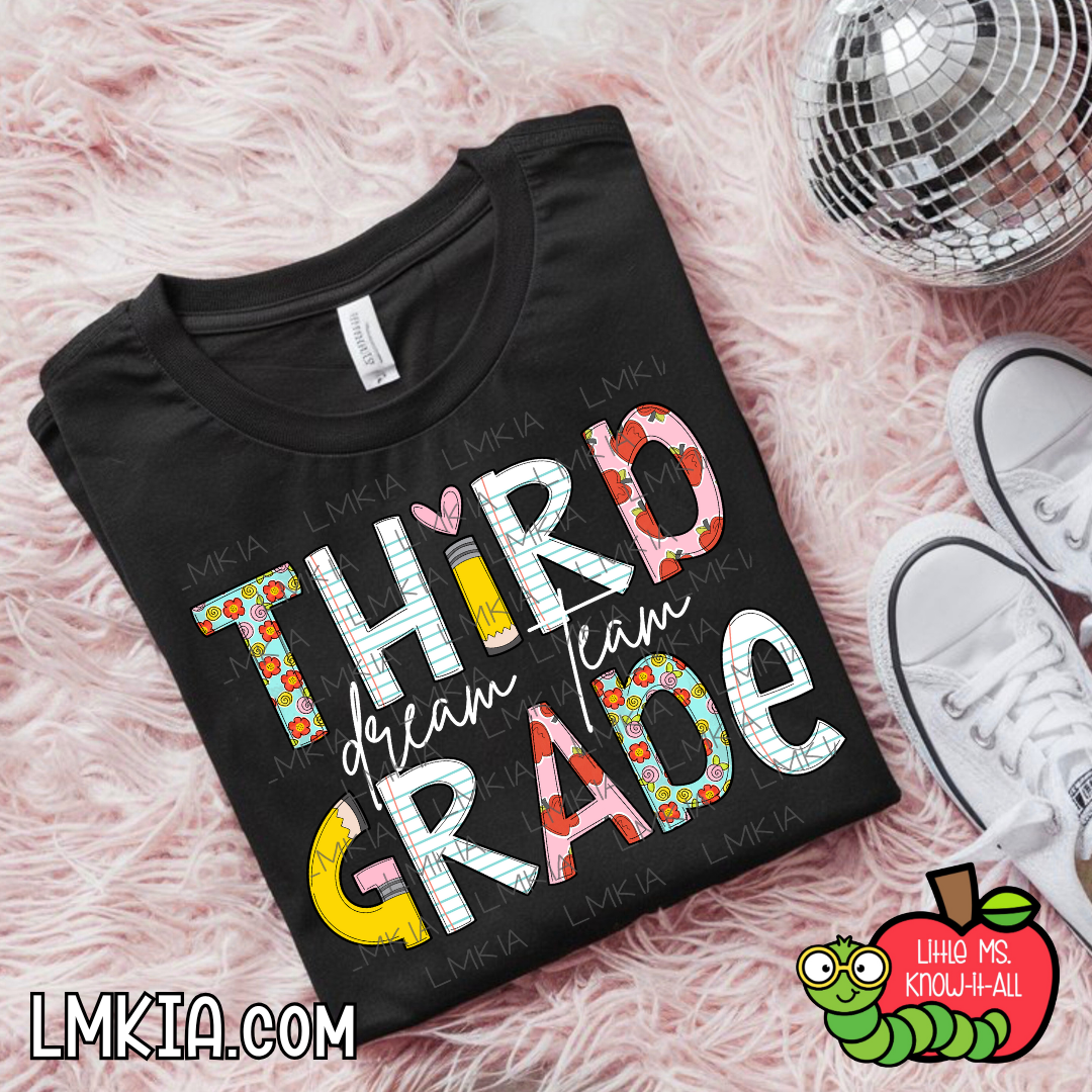 Dream Team Doodle Grade Level T-Shirt