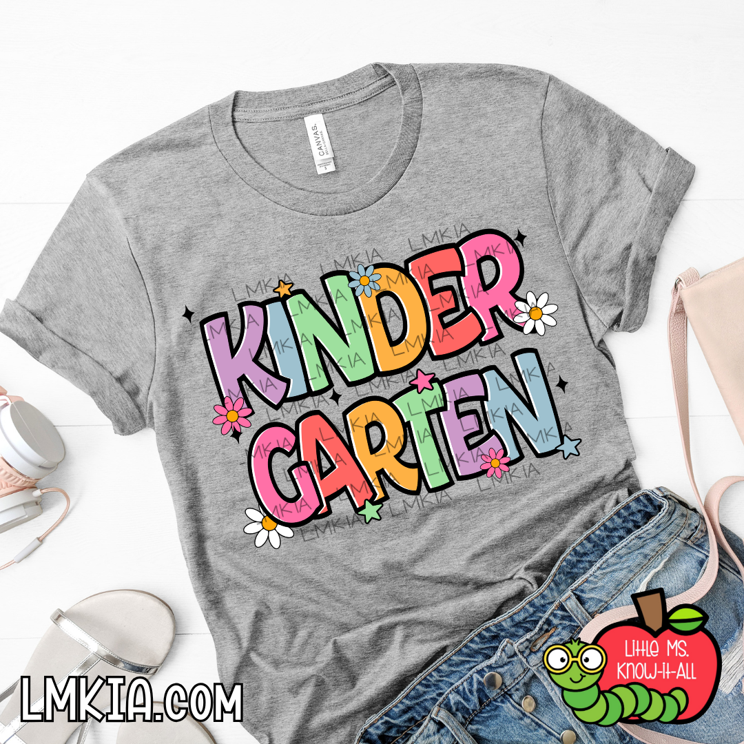 Rainbow Daisy Grade Level T-Shirt