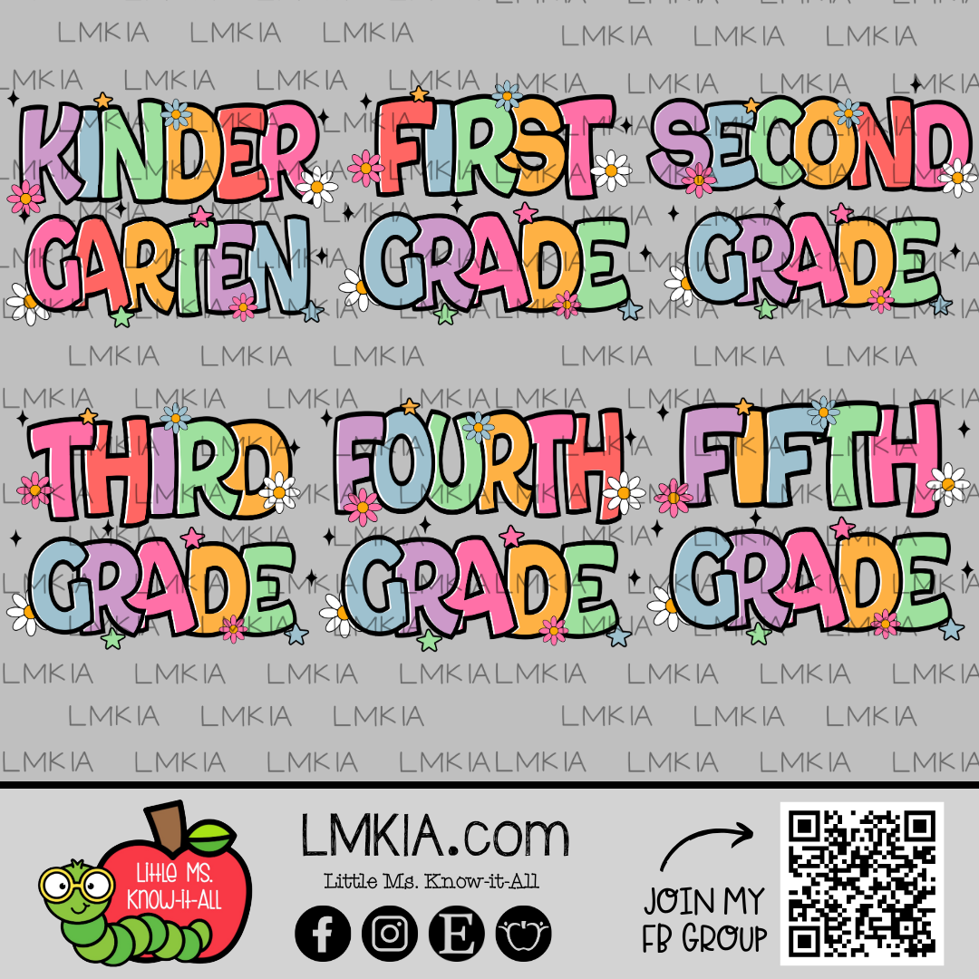 Rainbow Daisy Grade Level T-Shirt