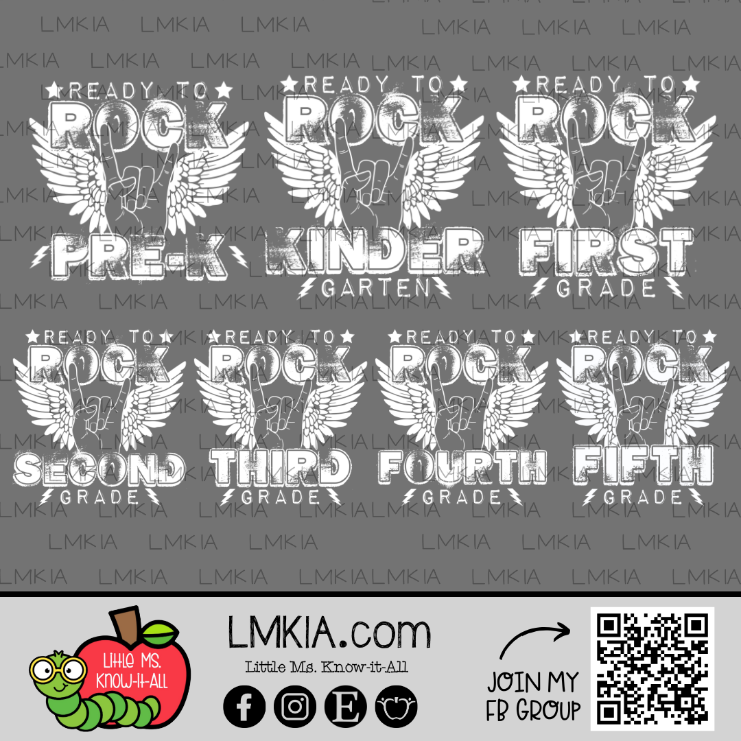 Ready to Rock Grade Level Teacher T-Shirt