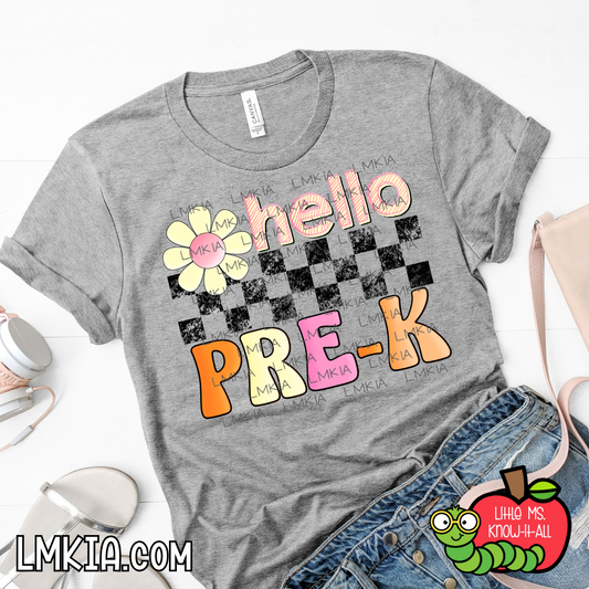Hello Daisy Grade Level Teacher T-Shirt