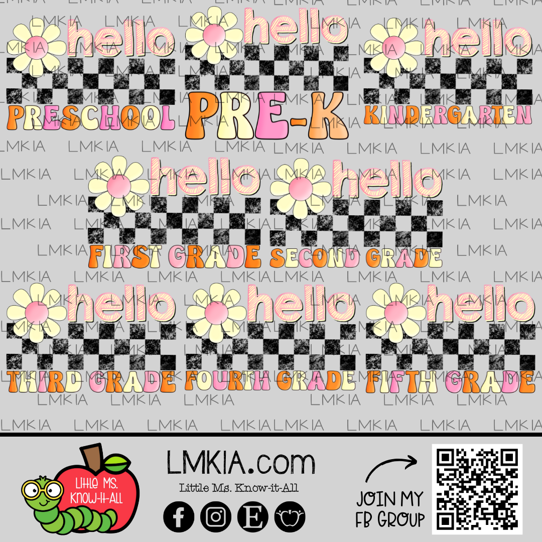 Hello Daisy Grade Level Teacher T-Shirt