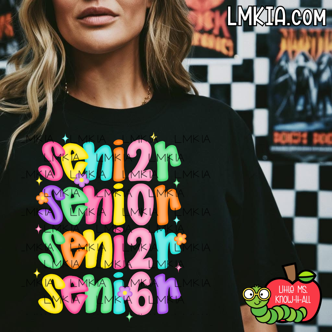Neon Glow Senior 2026 T-Shirt