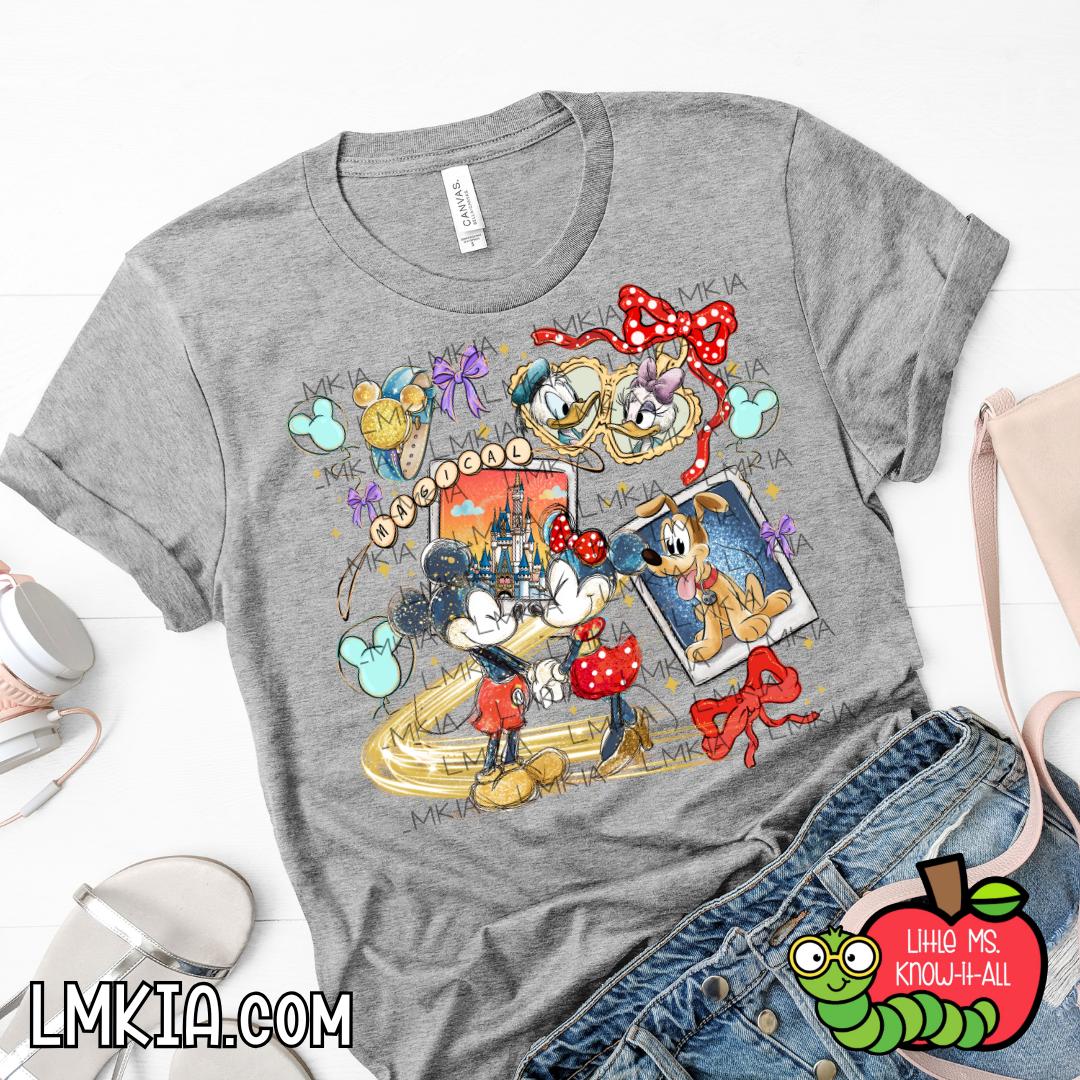 Mouse and Friends Locket T-Shirt