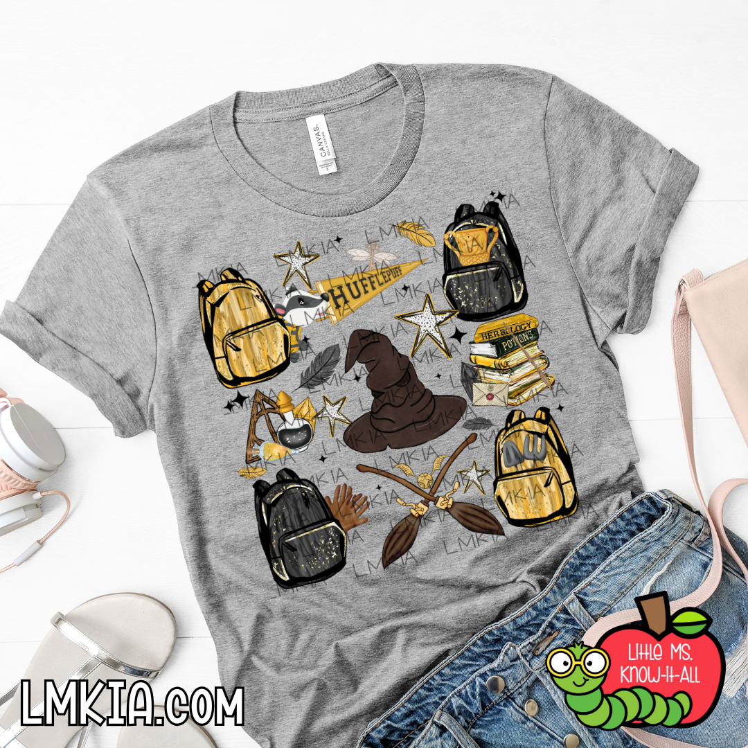 Yellow Badger Coquette School T-Shirt