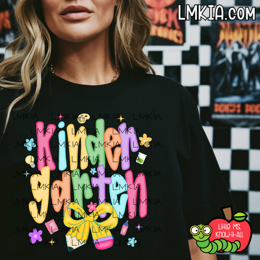 Neon Glowing Pencil Grade Level Teacher T-Shirt