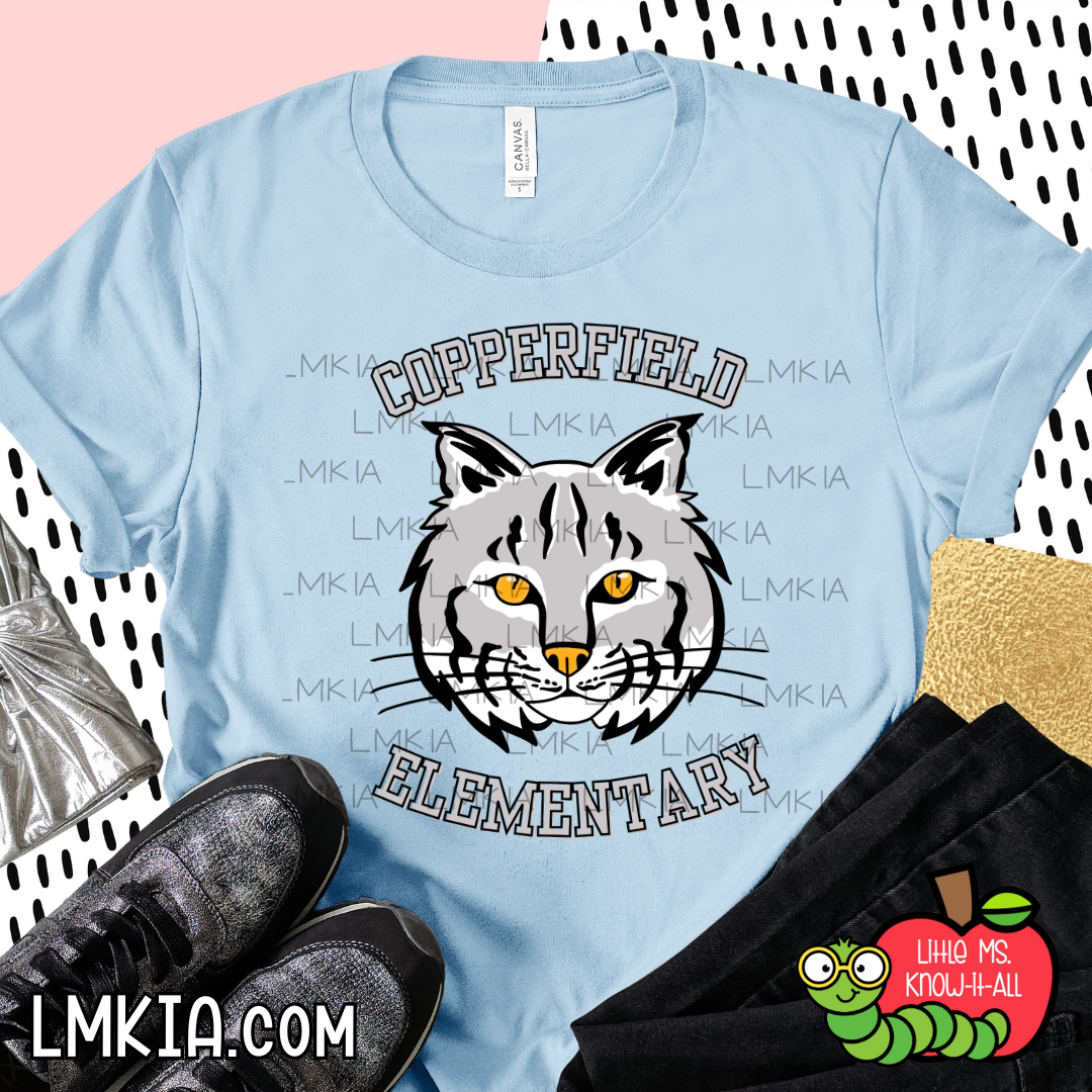 Copperfield Elementary Bobcats Varsity T-Shirt