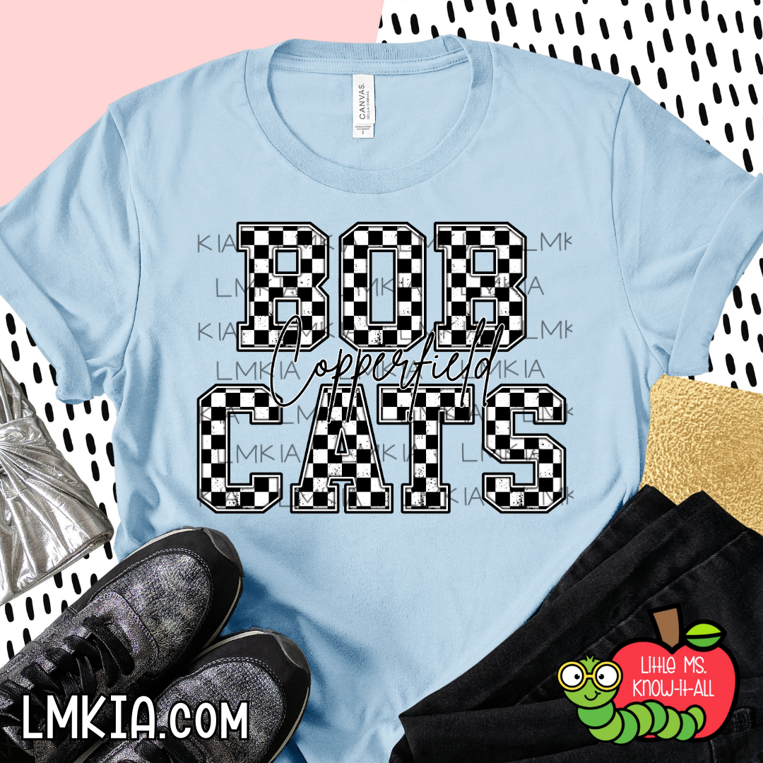 Checkered Bobcats T-Shirt