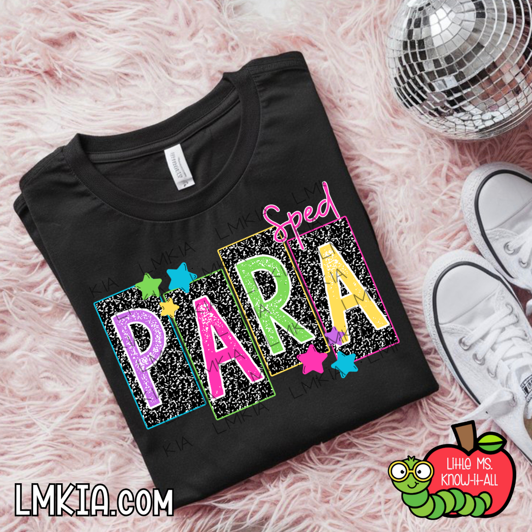 SPED Para Composition Frames T-Shirt