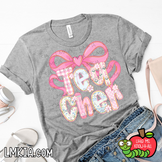 Coquette Teacher T-Shirt