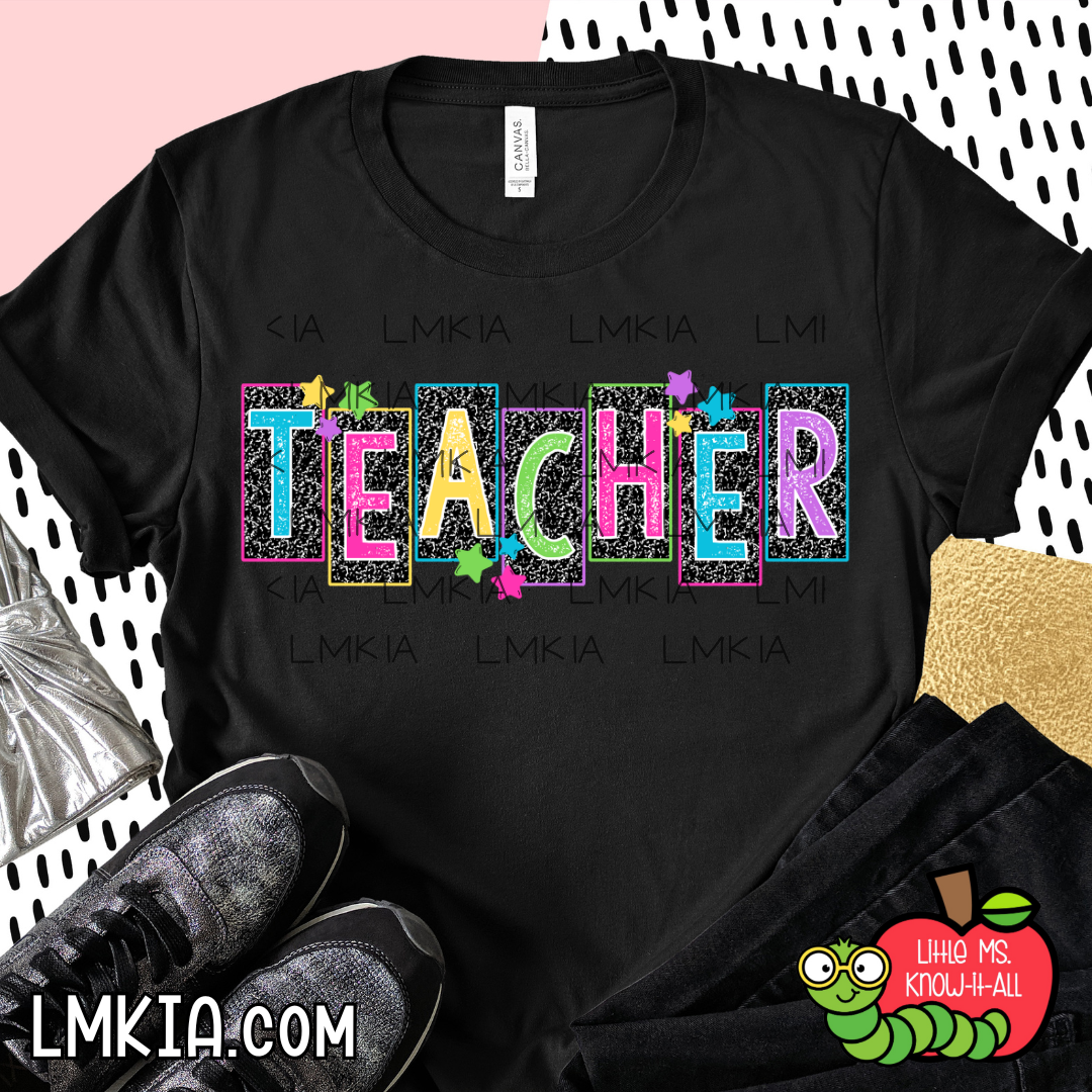 Composition Frame Teacher T-Shirt