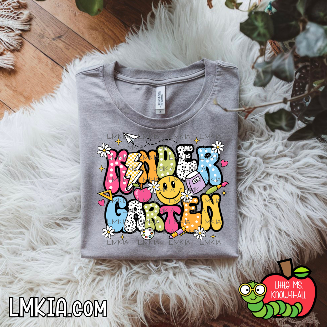 Groovy Emoji Grade Level Teacher T-Shirt