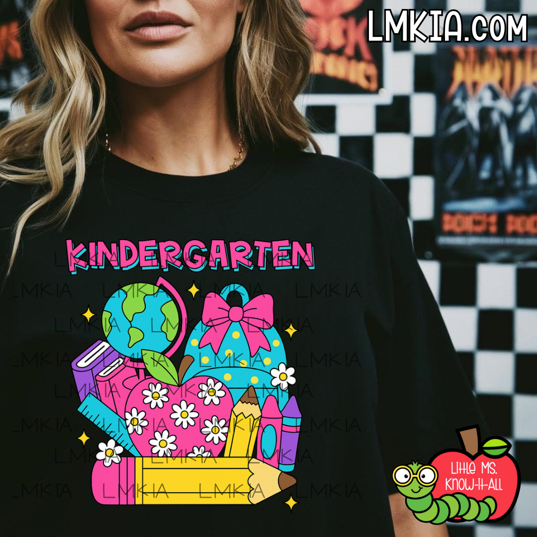 School Supply Grade Level Teacher T-Shirt