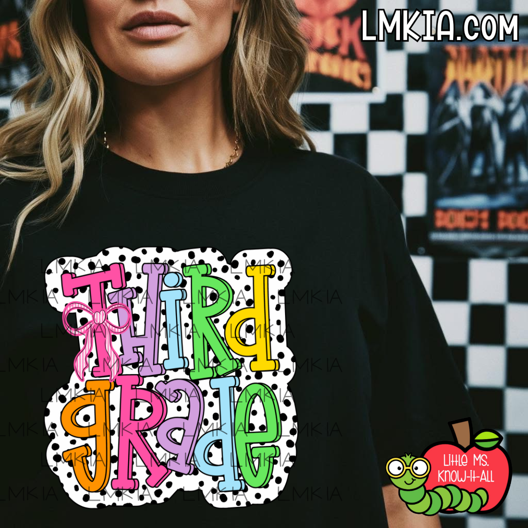 Dalmatian Coquette Grade Level Teacher Team T-Shirt