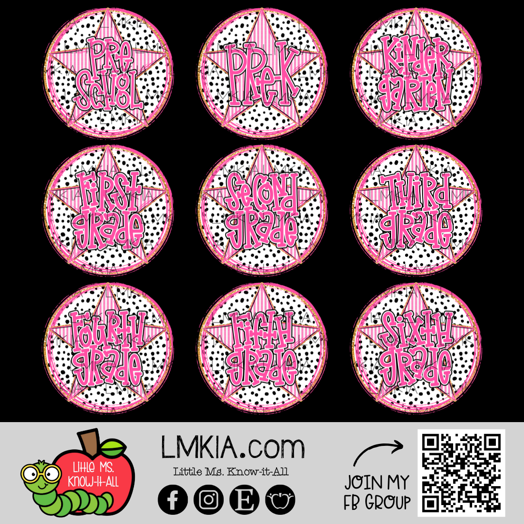 Dalmatian Star Grade Level Teacher Team T-Shirt