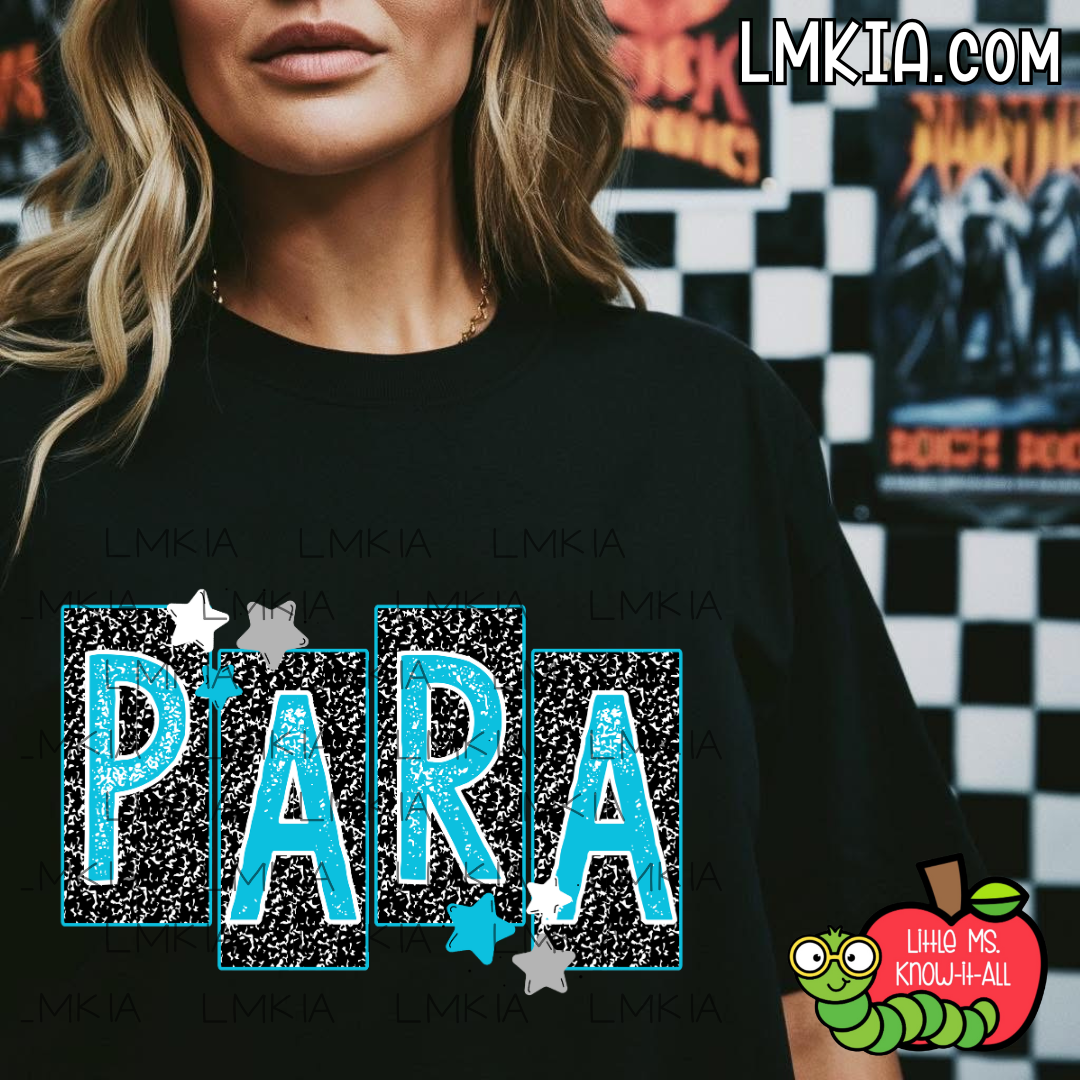 Blue Composition School T-Shirt