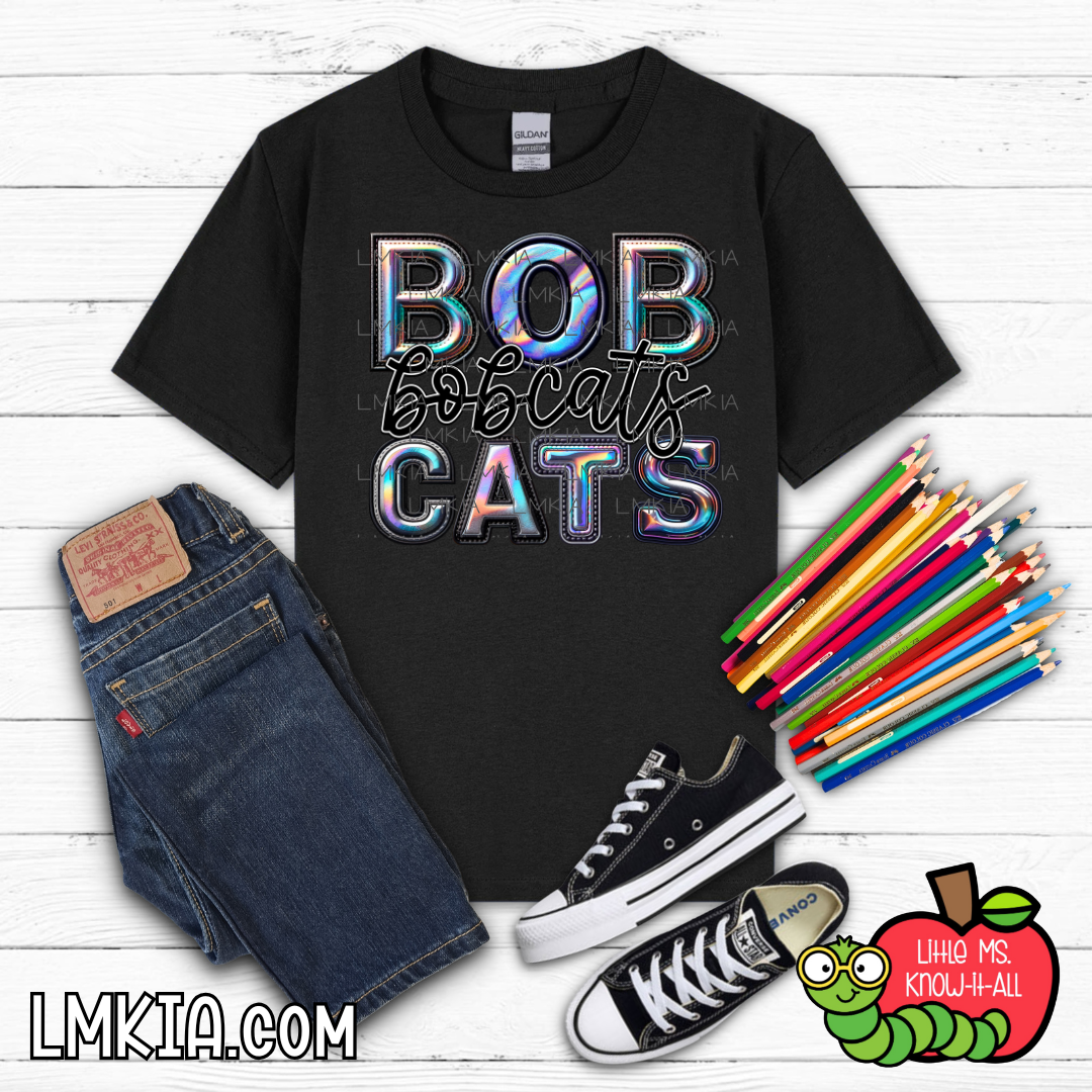 Holographic Bobcat Kids T-Shirt