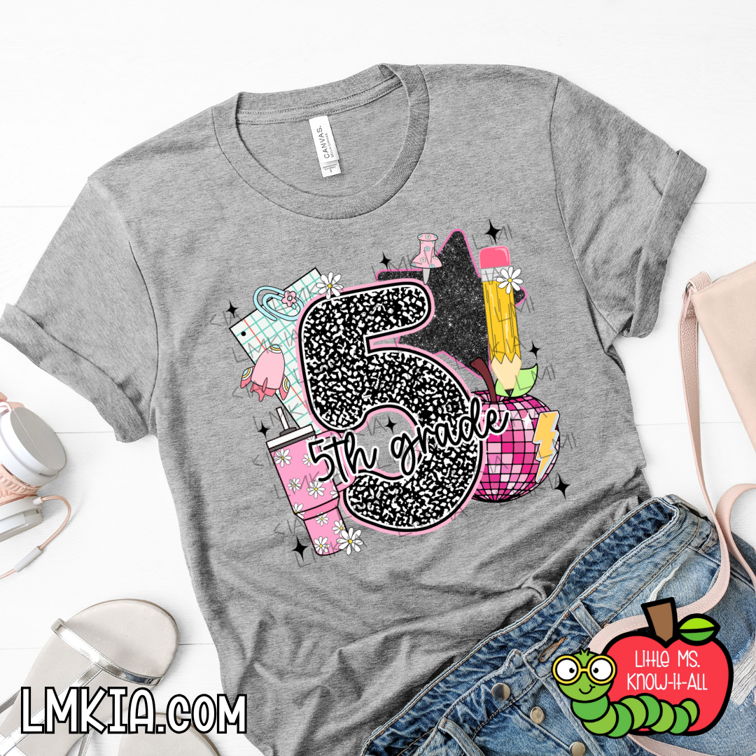 Back to School Collage Grade Level Team T-Shirt