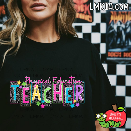 Rainbow Composition Subjects and Specials Team T-Shirt