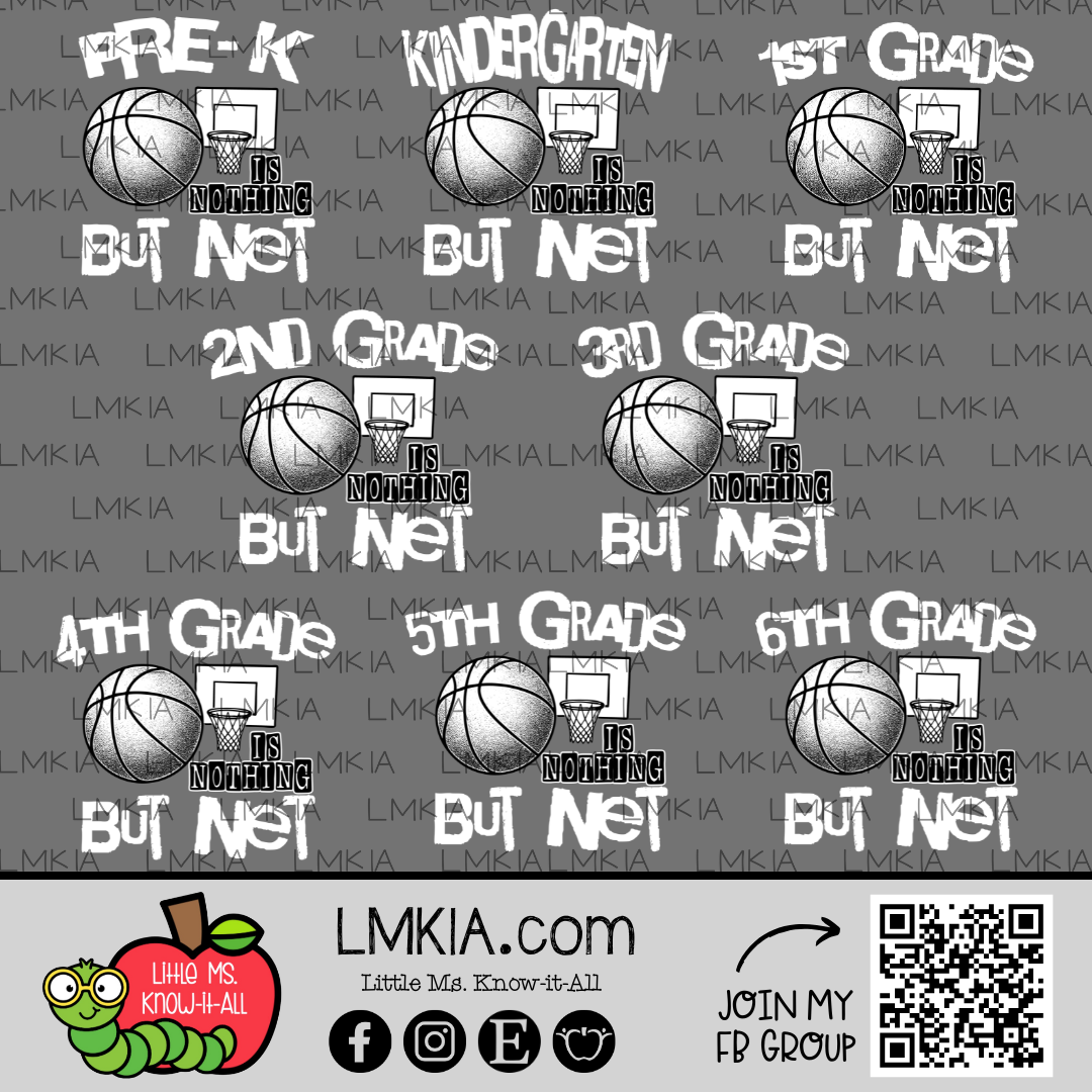 Nothing But Net Kids Grade Level T-Shirt