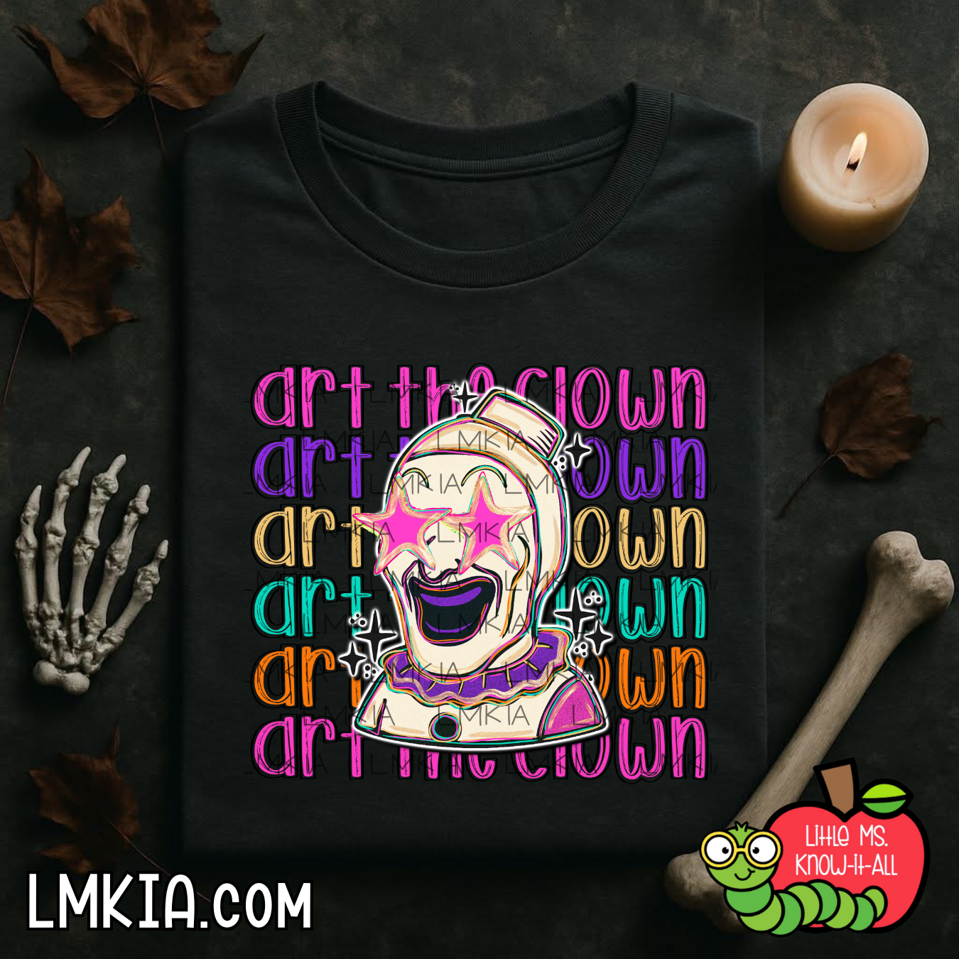 Bright Spooky Clown T-Shirt