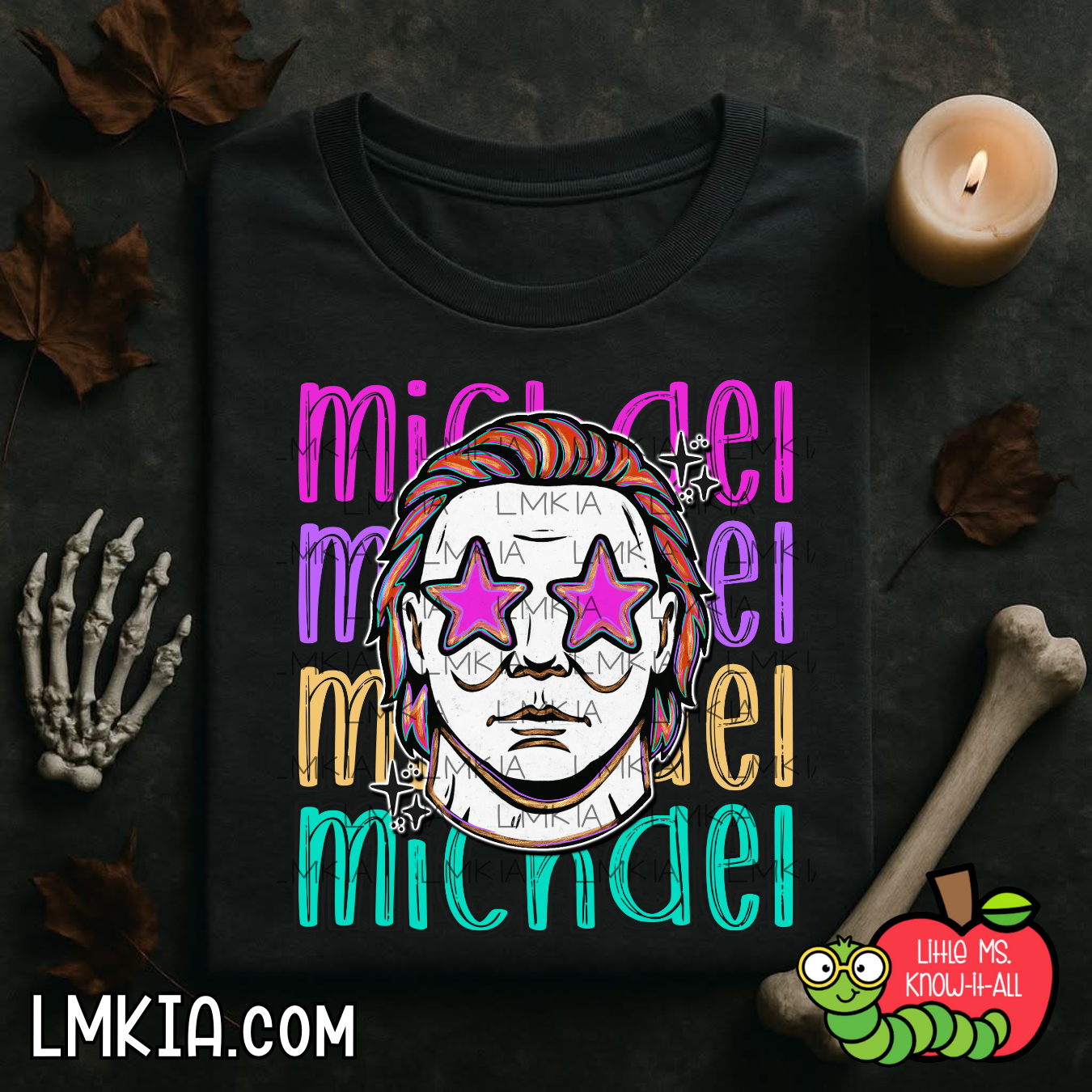 Bright Spooky Mask T-Shirt