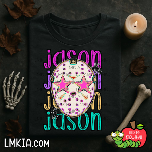 Bright Spooky Mask T-Shirt