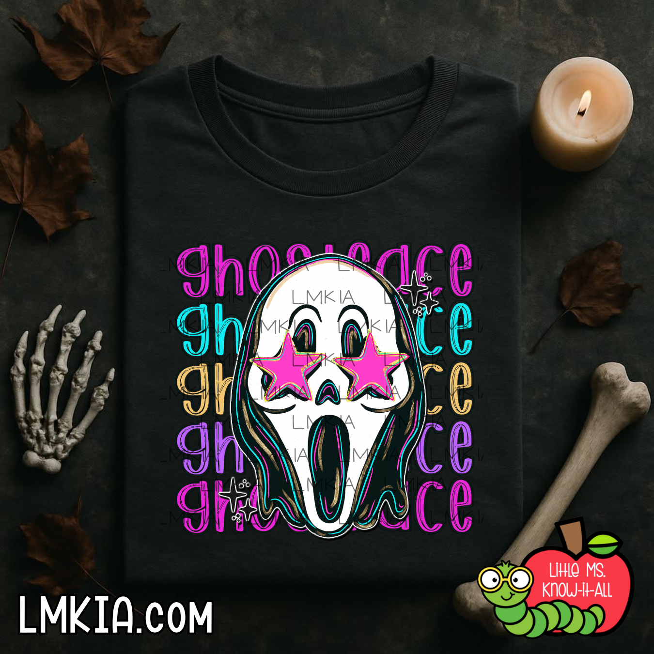 Bright Spooky Ghost T-Shirt