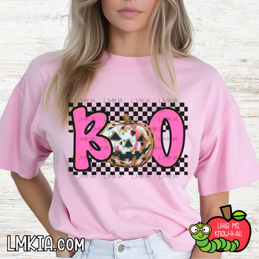 Neon Pumpkin Boo T-Shirt