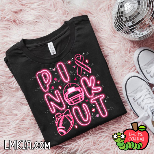 Neon Football Pink Out T-Shirt