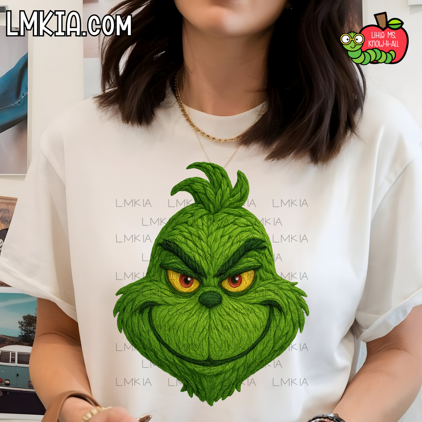 Faux Yarn Green Man T-Shirt