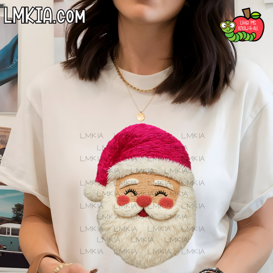Faux Yarn Santa T-Shirt