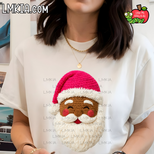 Faux Yarn Santa T-Shirt