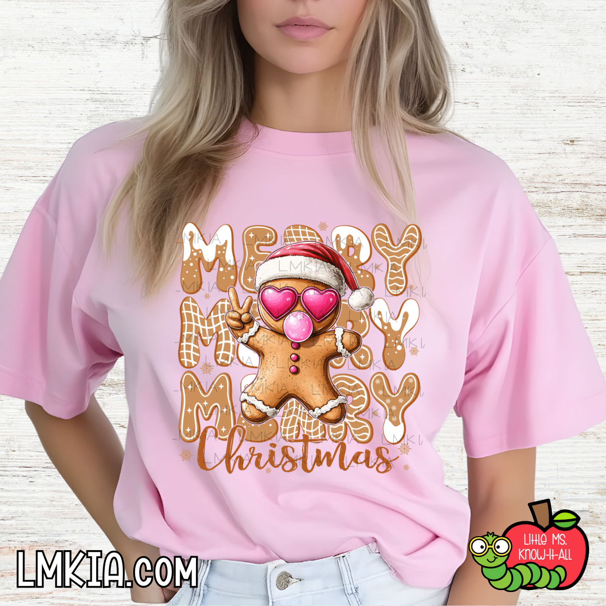 Merry Christmas Gingerbread Bubblegum T-Shirt