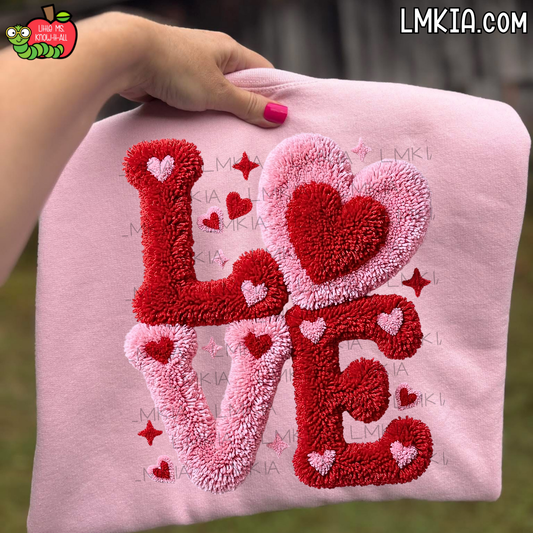 Faux Chenille Love T-Shirt