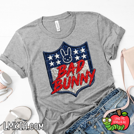 Sequin Football T-Shirt