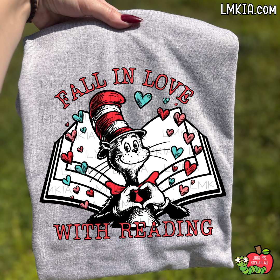 Fall In Love With Reading T-Shirt