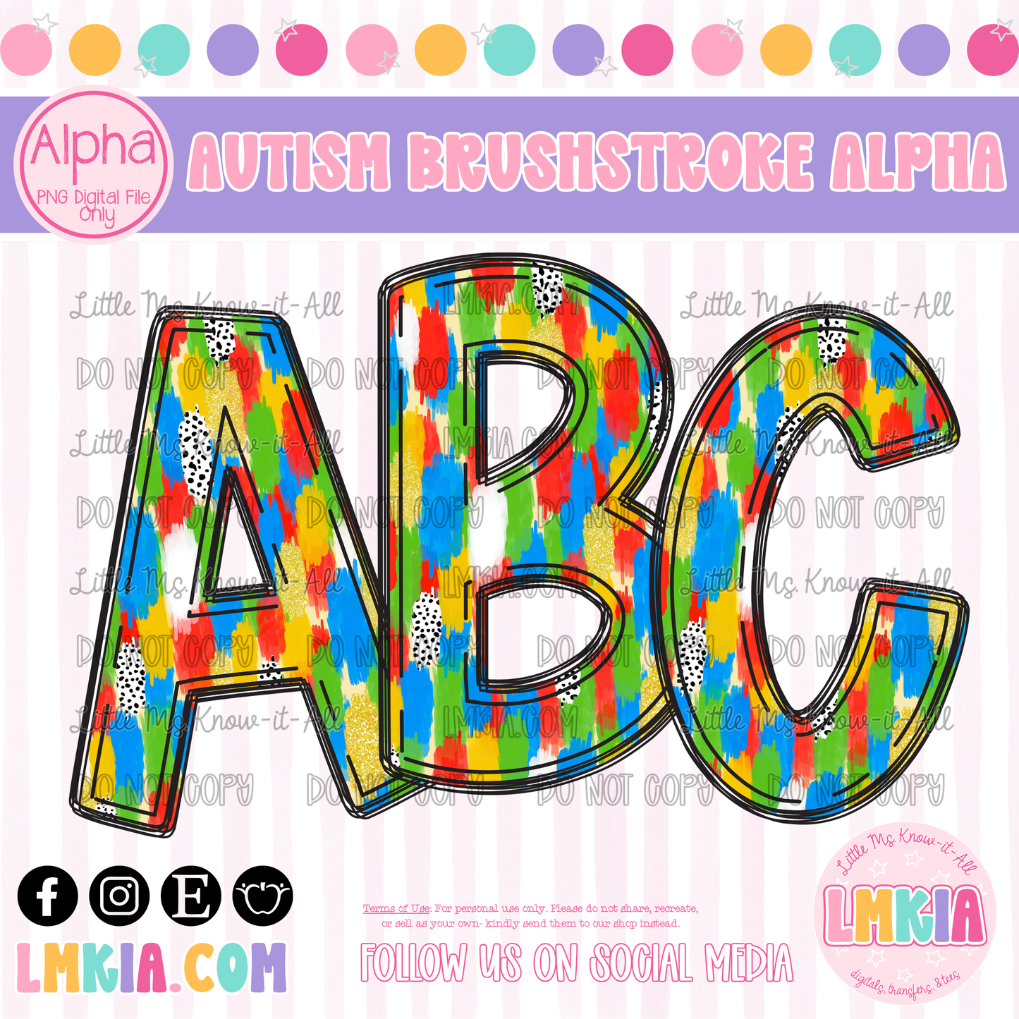 Autism Brushstroke Alpha Pack