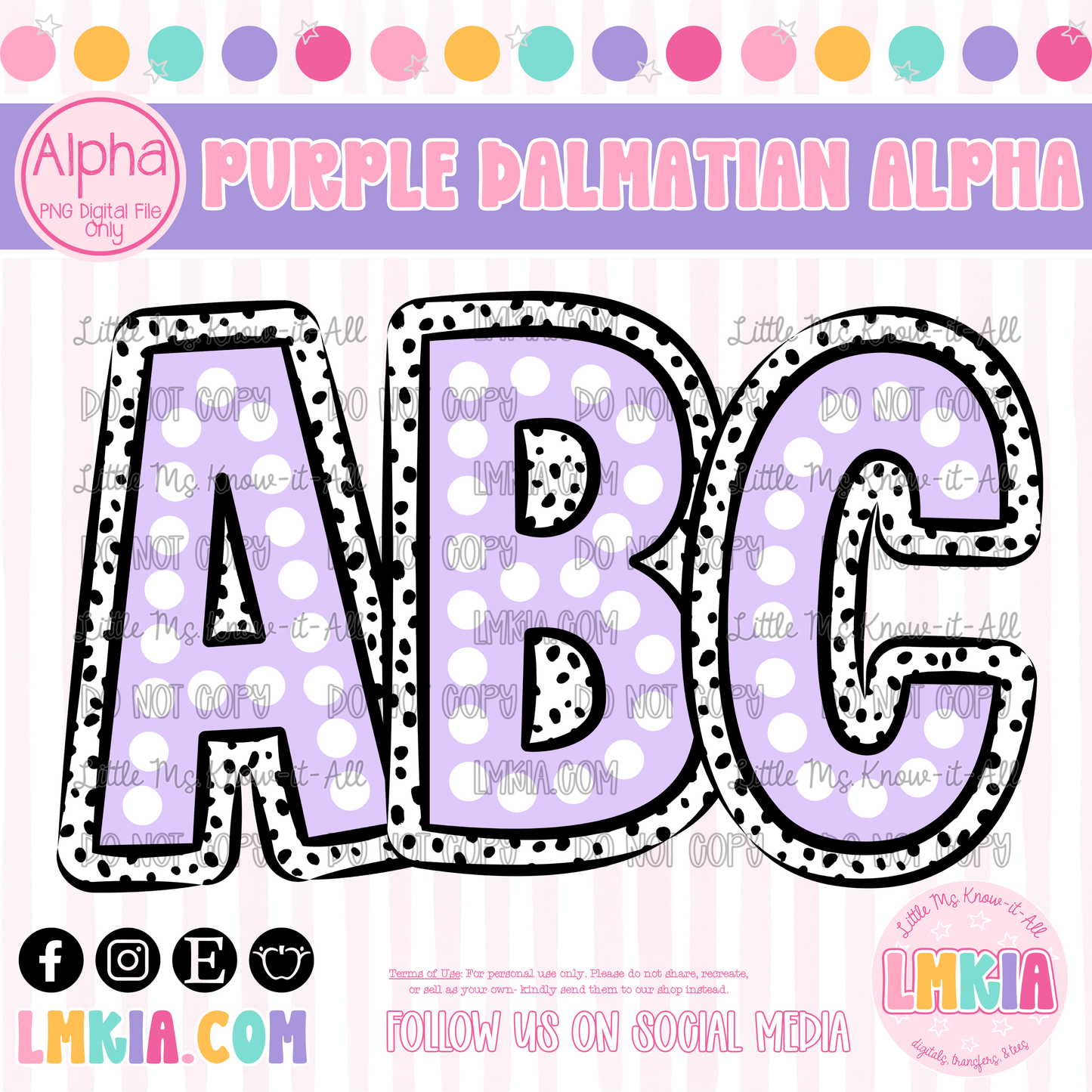 Purple Dalmatian Alpha Pack