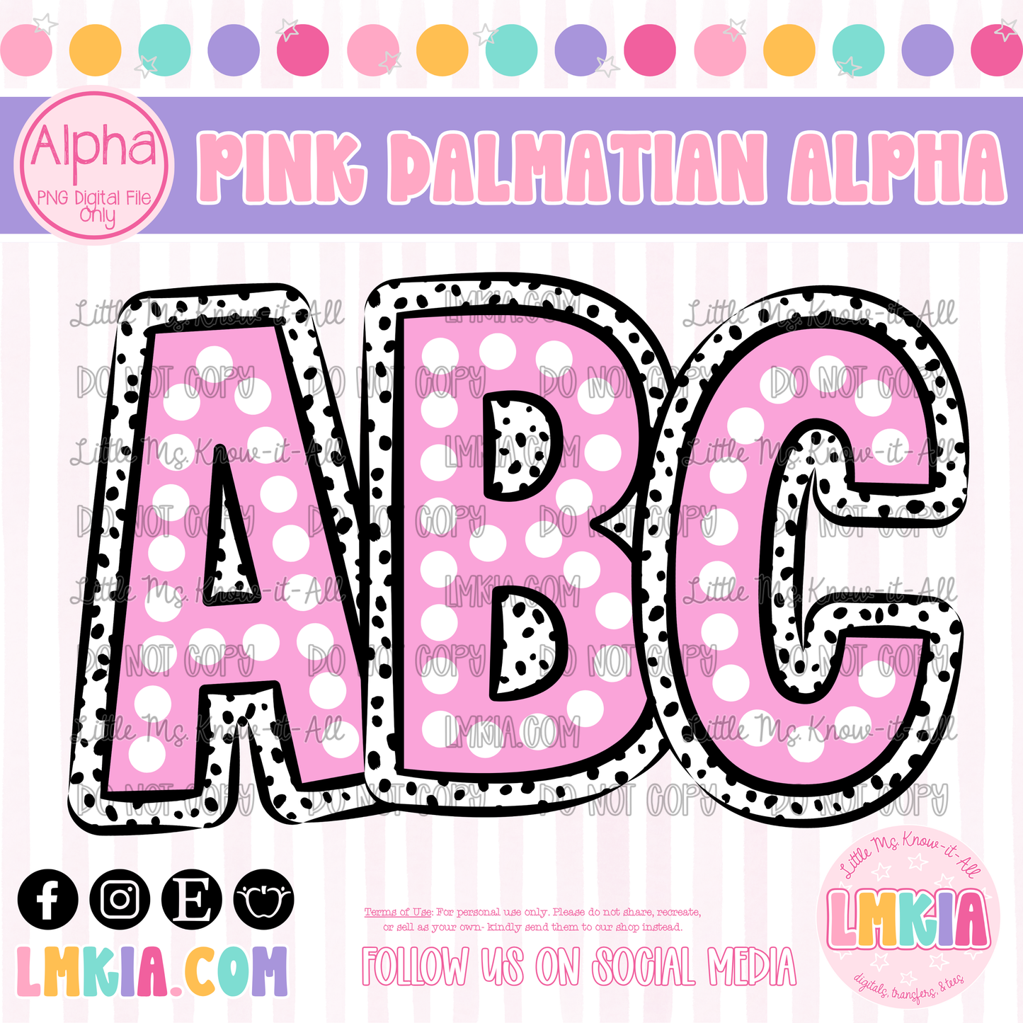 Pink Dalmatian Alpha Pack