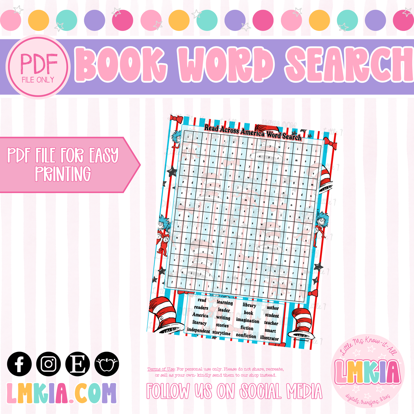 Read Across America Word Search