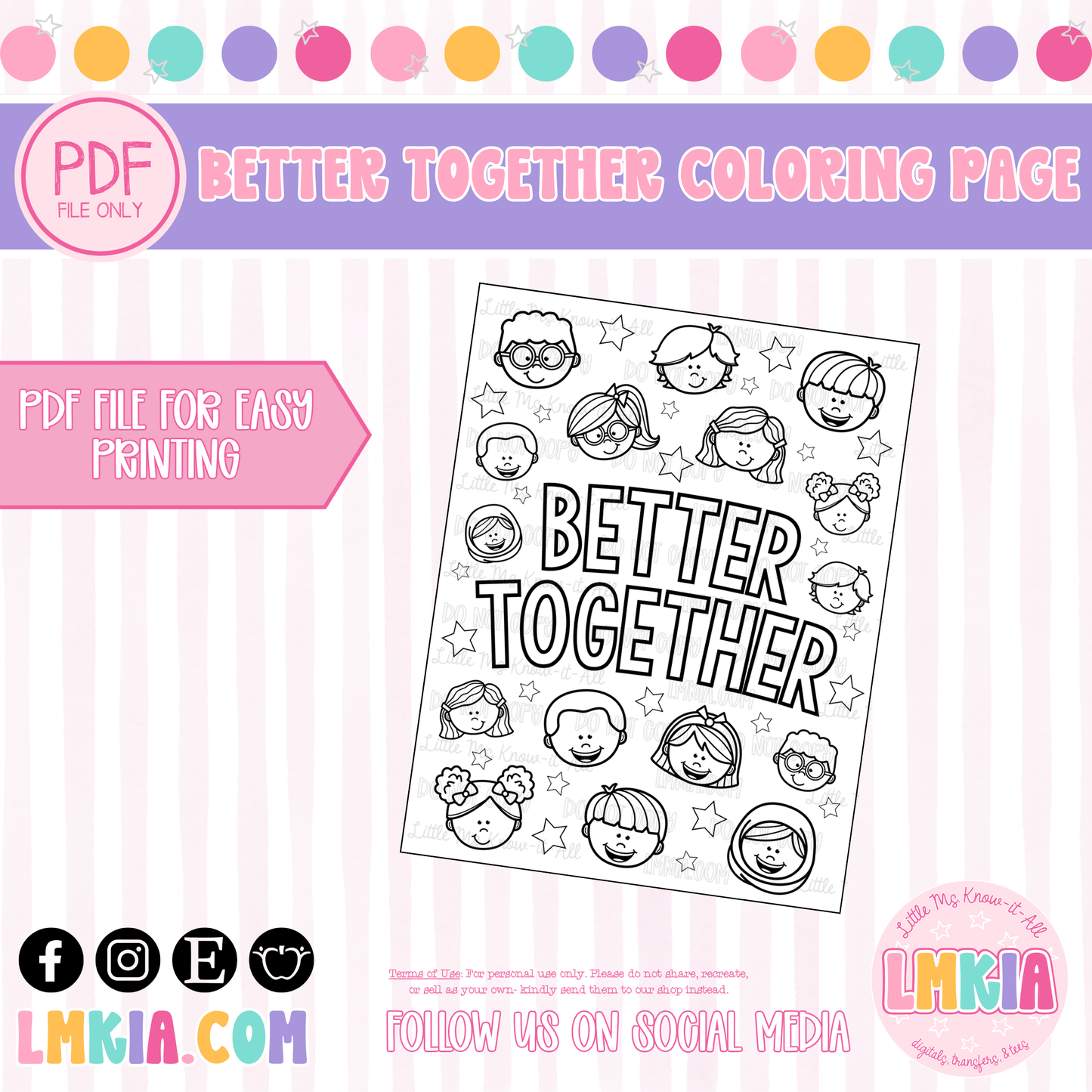 Better Together FREEBIE Printable Coloring Page