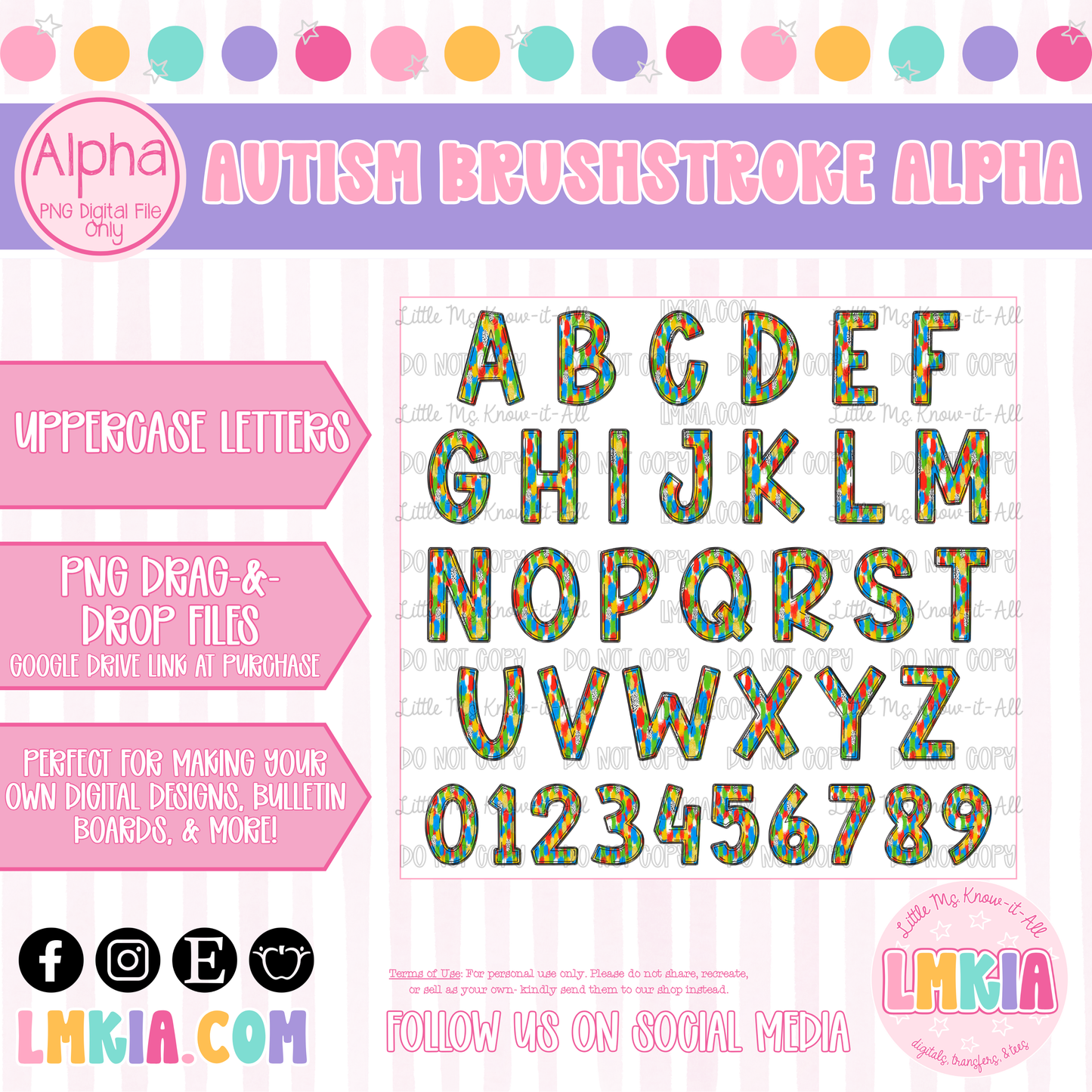 Autism Brushstroke Alpha Pack
