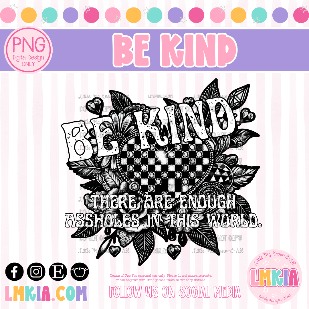 Be Kind Digital PNG