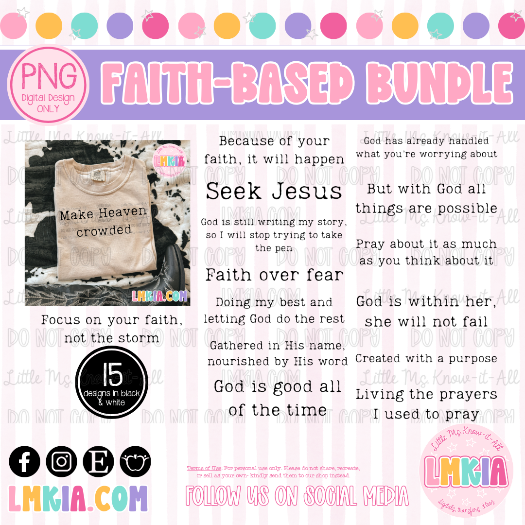 Faith-Based Bundle PNG