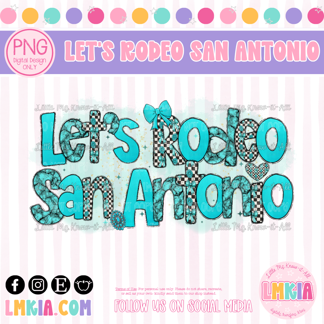 Let's Rodeo San Antonio Digital PNG