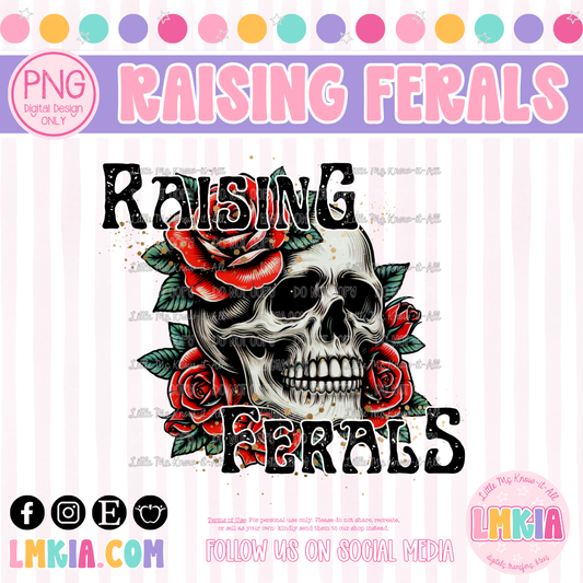 Raising Ferals Digital PNG